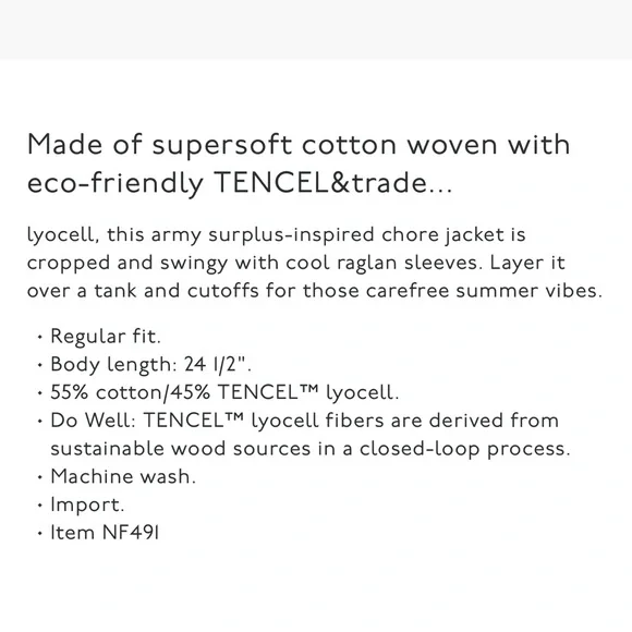 Madewell Tan Barn Jacket  chore jacket for Women - Picture 5 of 16